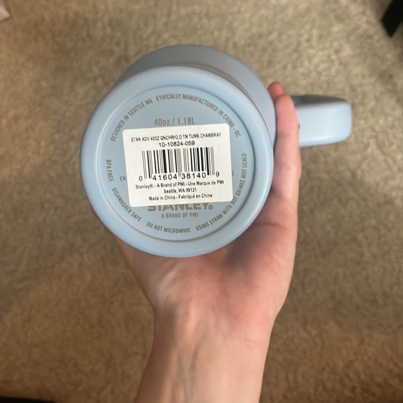 NWT 40oz Stanley Light Blue Quencher H2.0 Tumbler with Handle - Picture 3 of 5